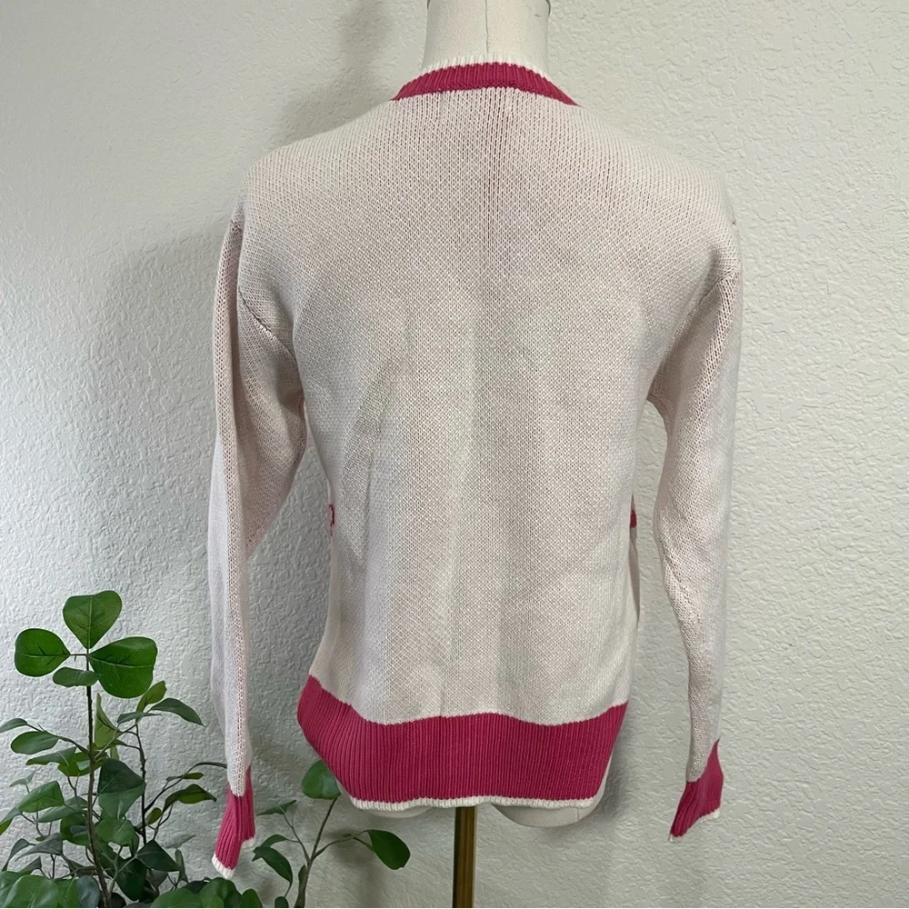Juicy Couture Pink Crown Logo Knit Sweater